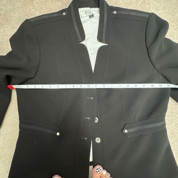 EUC Tahari ASL Women's Black Skirt Suit Set Size 14 Petite Formal 2 Piece - Picture 4 of 16